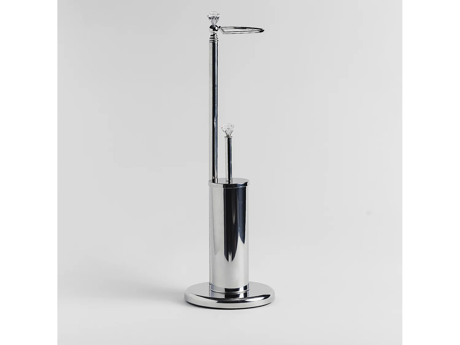 Halter Mit Toilettenbürste Diamondso Mittelsilber 69 x 21.5