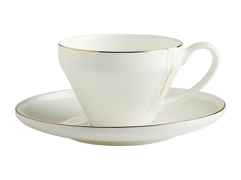 Tasse Mit Untertasse Simply mittelweiß 170ml