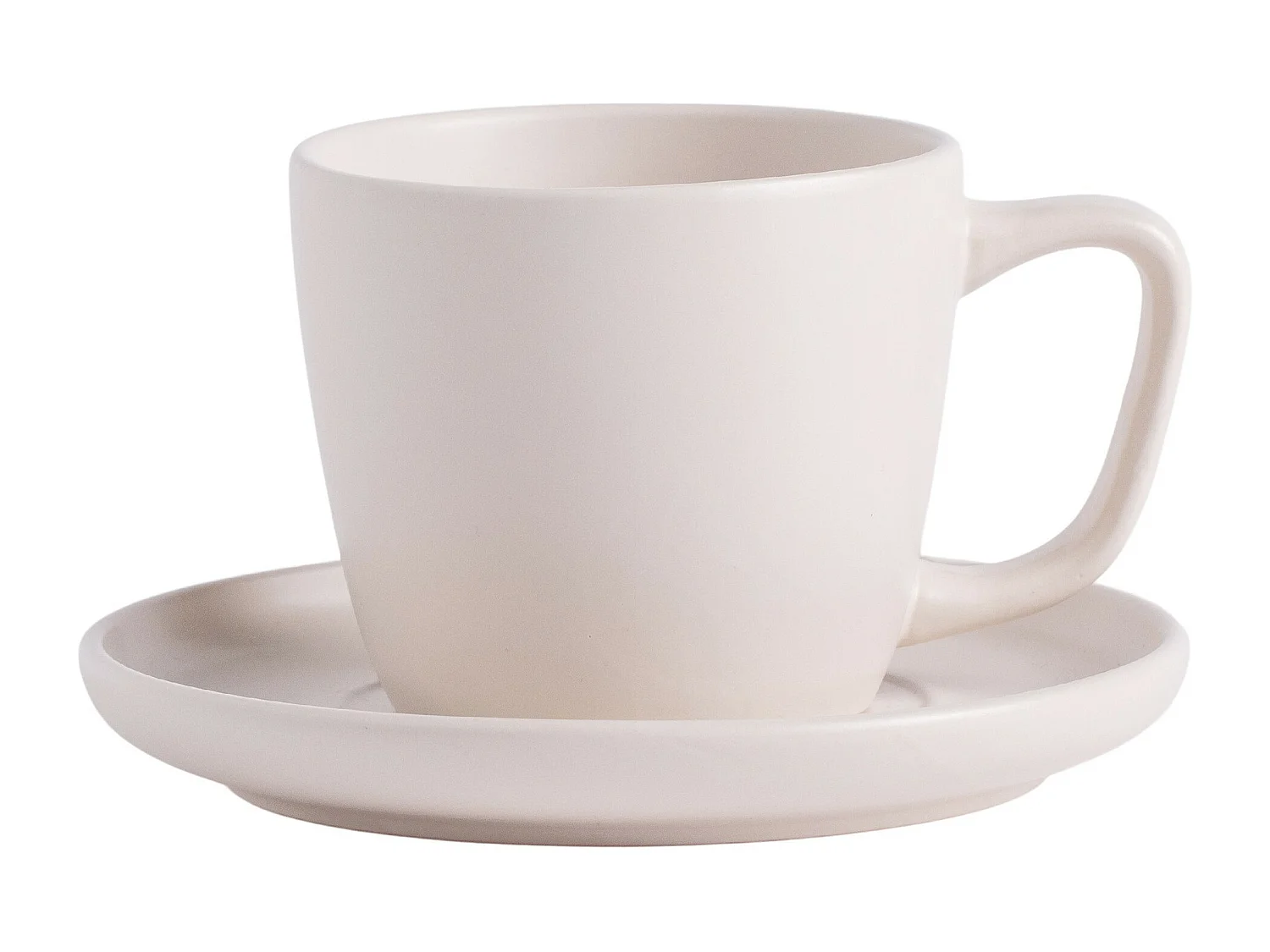Tasse Mit Untertasse Kendrick hellbeige 220 ml