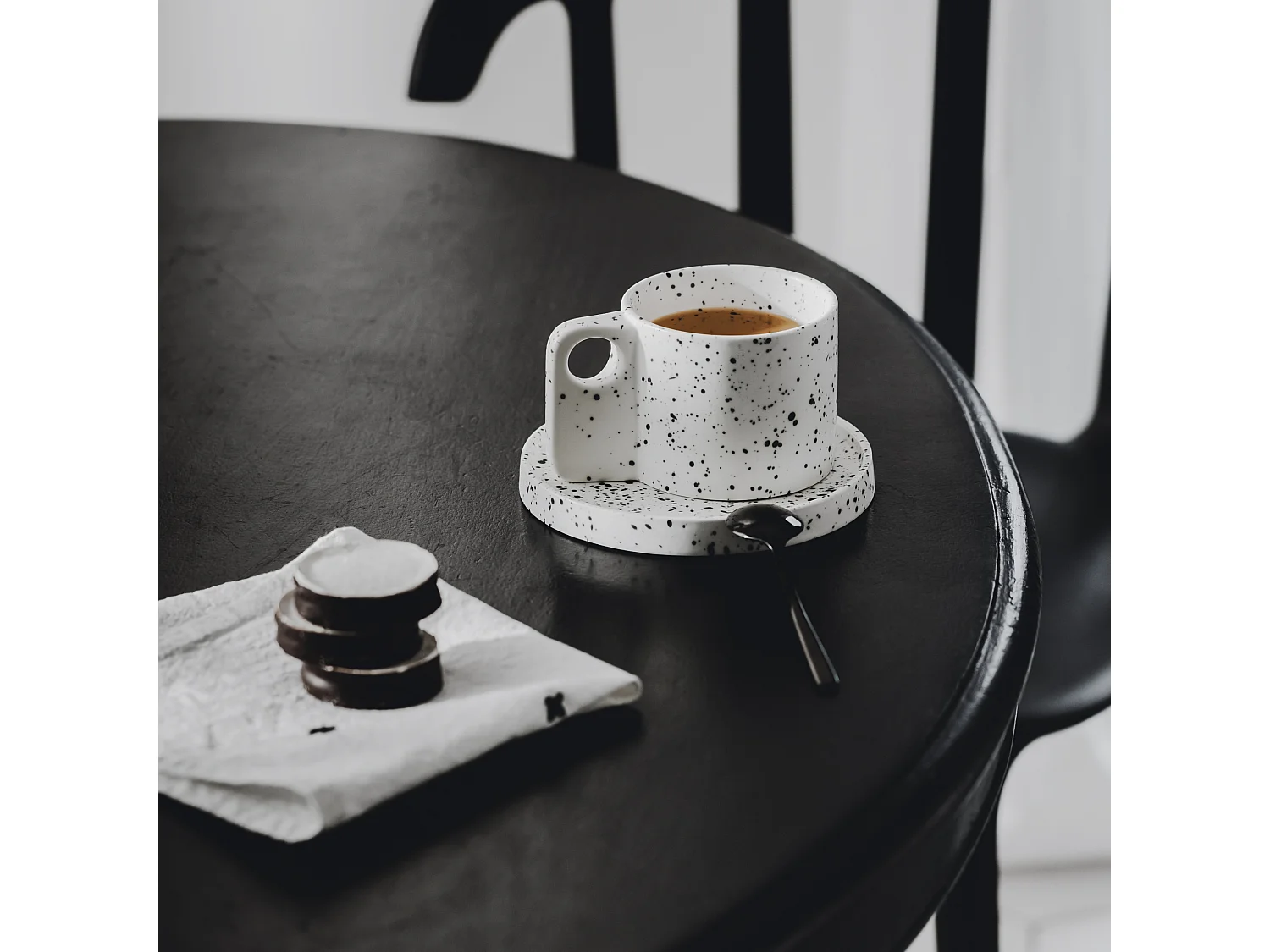 Tasse Mit Untertasse Akamira Mittelweiß 290 ml