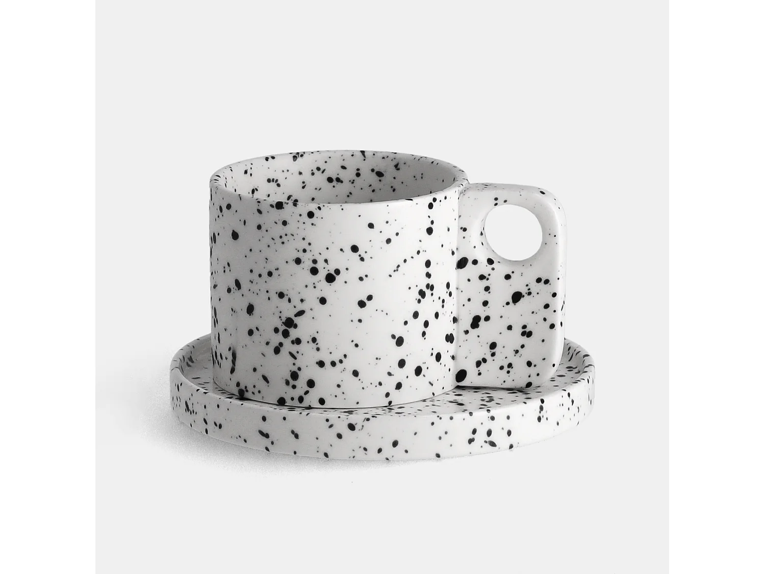 Tasse Mit Untertasse Akamira Mittelweiß 290 ml