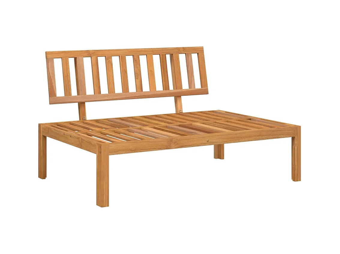 3-delige Loungeset pallet met kussens massief acaciahout