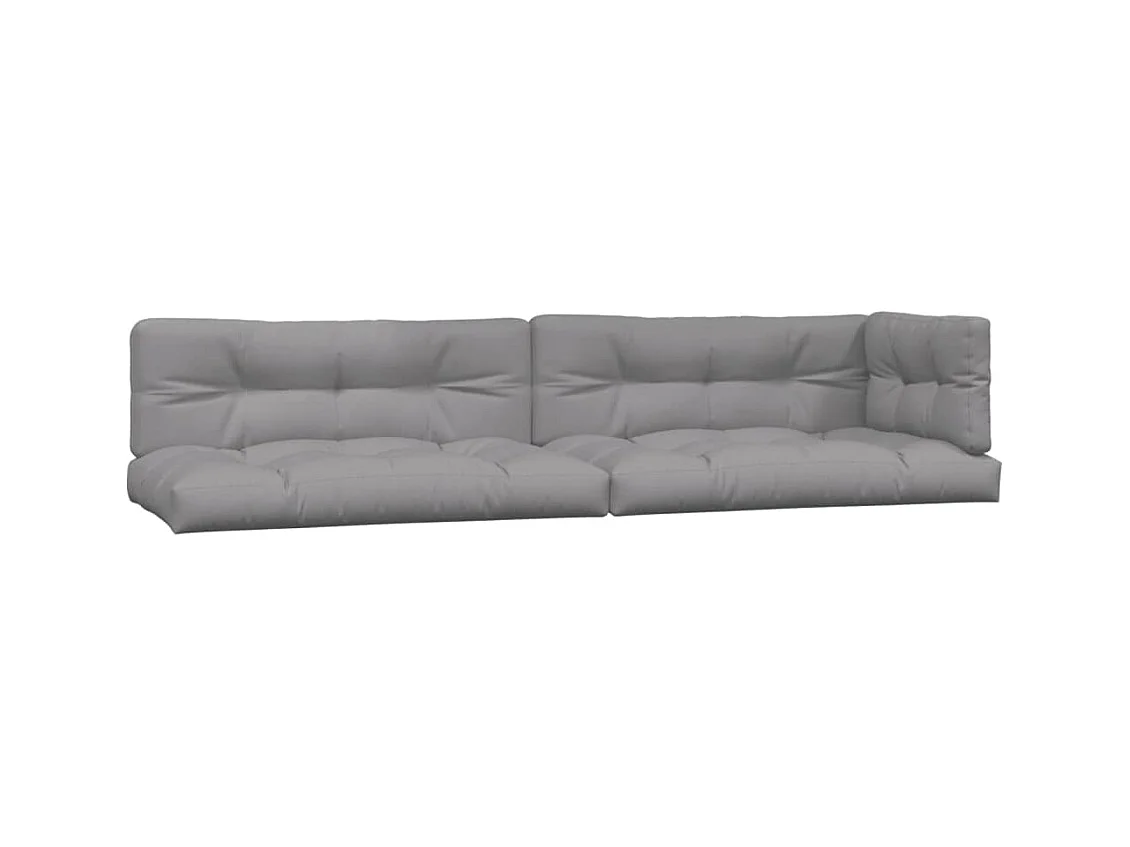 3-delige Loungeset pallet met kussens massief acaciahout