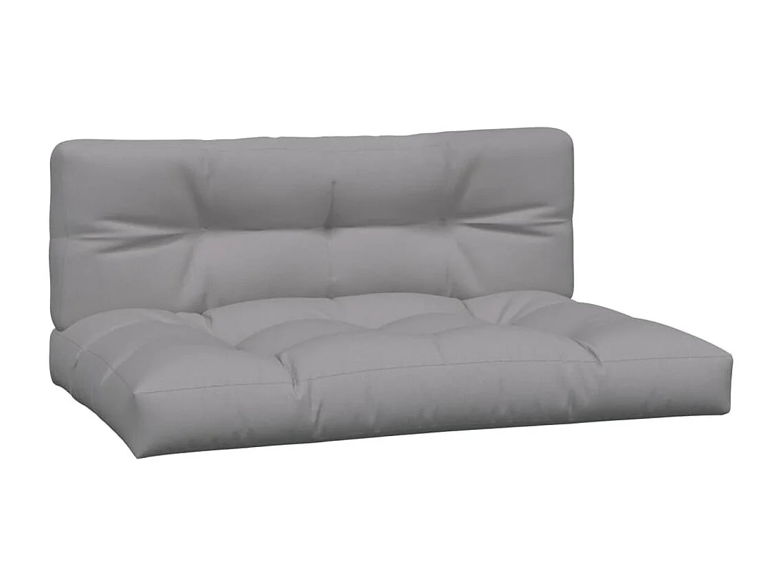 Tuinmiddenbanken 2 st pallet met kussens massief acaciahout