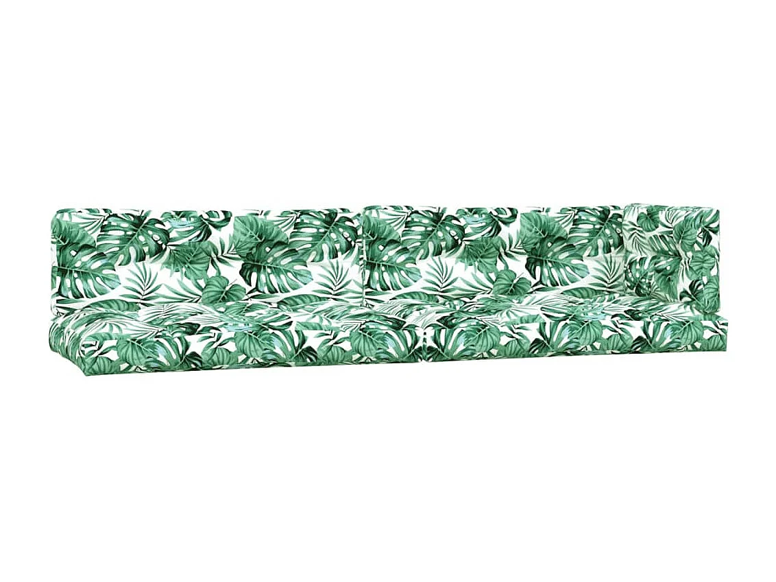 Salon palette de jardin avec coussins 4pcs bois d'acacia massif