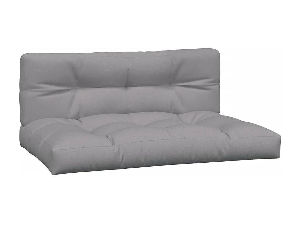 Sofás centro paletes p/ jardim 2pcs c/ almofadões acácia maciça