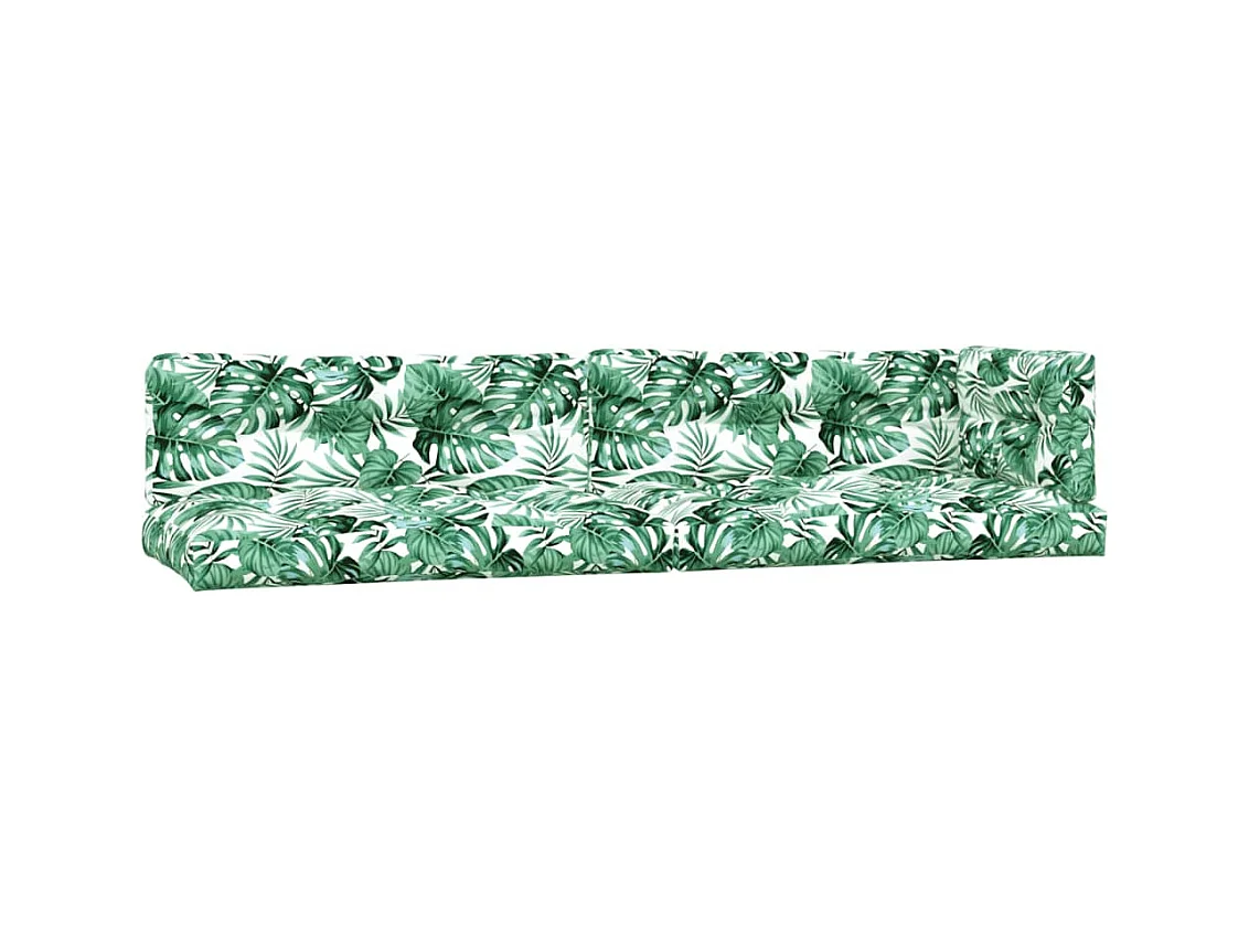 Salon palette de jardin avec coussins 3pcs bois d'acacia massif