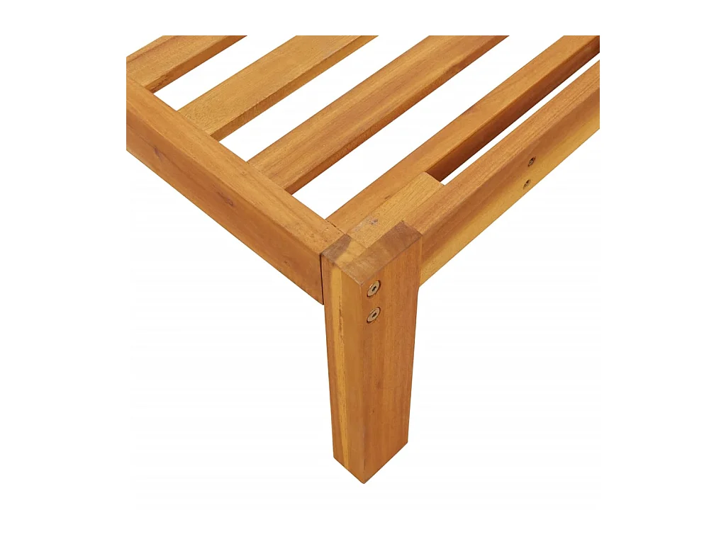 Salon palette de jardin avec coussins 3pcs bois d'acacia massif