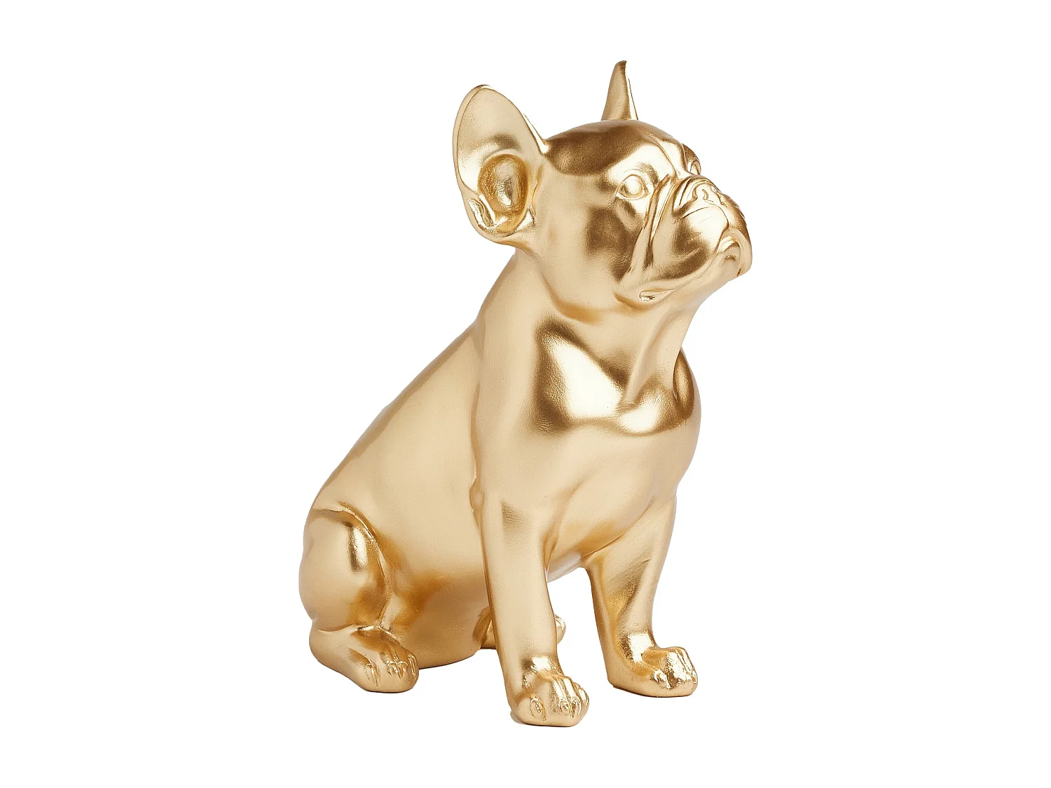 Dekorative Figurine Buldogos mittelgold, 25x11.5x21.5 cm