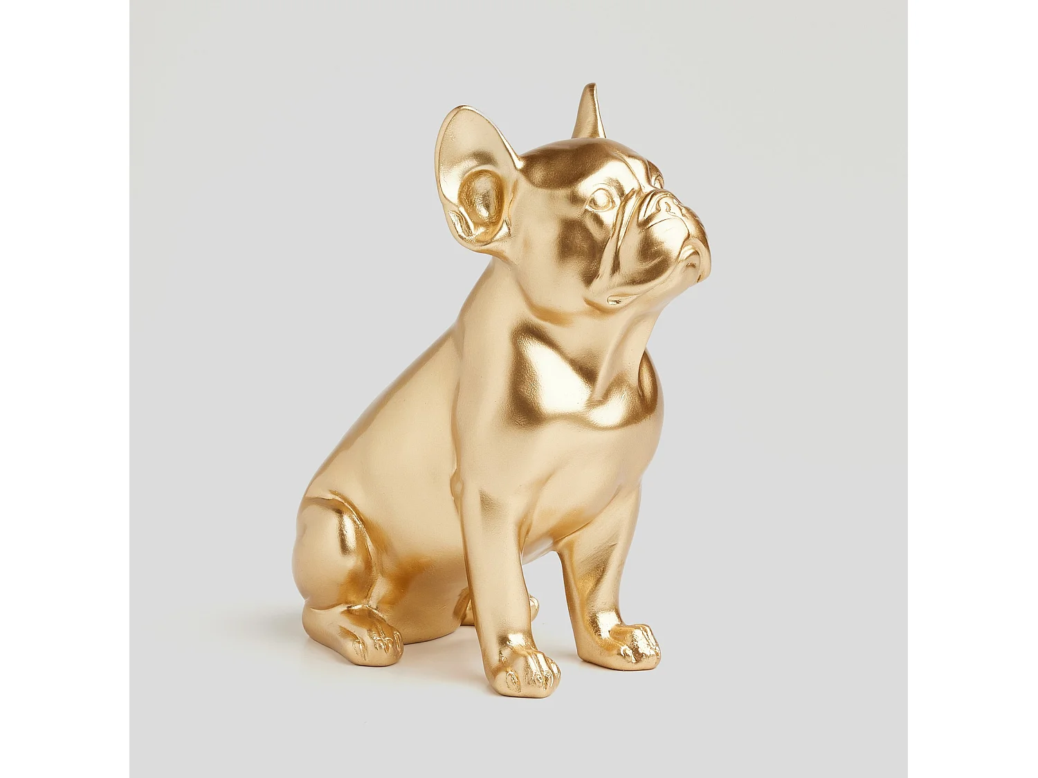 Dekorative Figurine Buldogos mittelgold, 25x11.5x21.5 cm