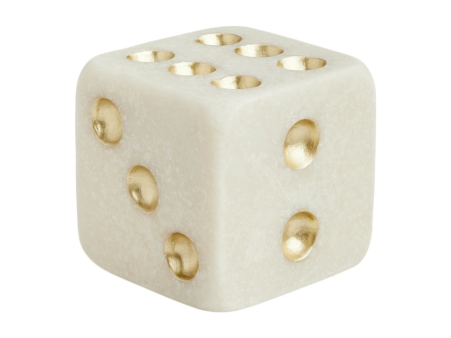 Figurine Dice mittelweiß 12 x 12 x 12