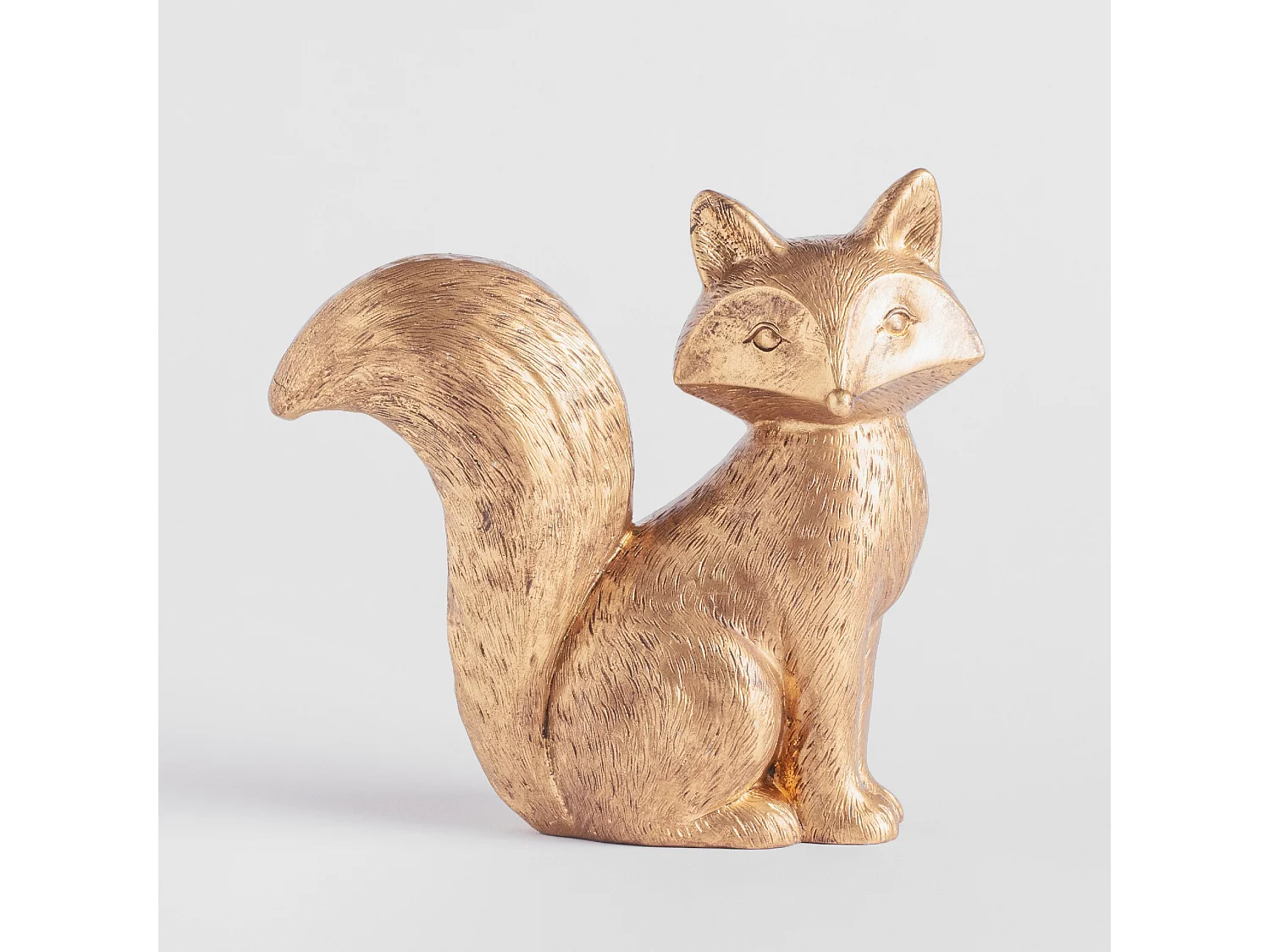 Figurine Foxen Mittleres Gold 17 x 17.5 x 6.5
