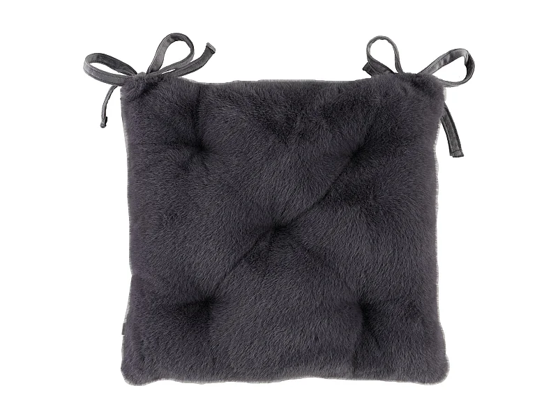 Stuhlpolster Molinio dunkelgrau 40 x 40