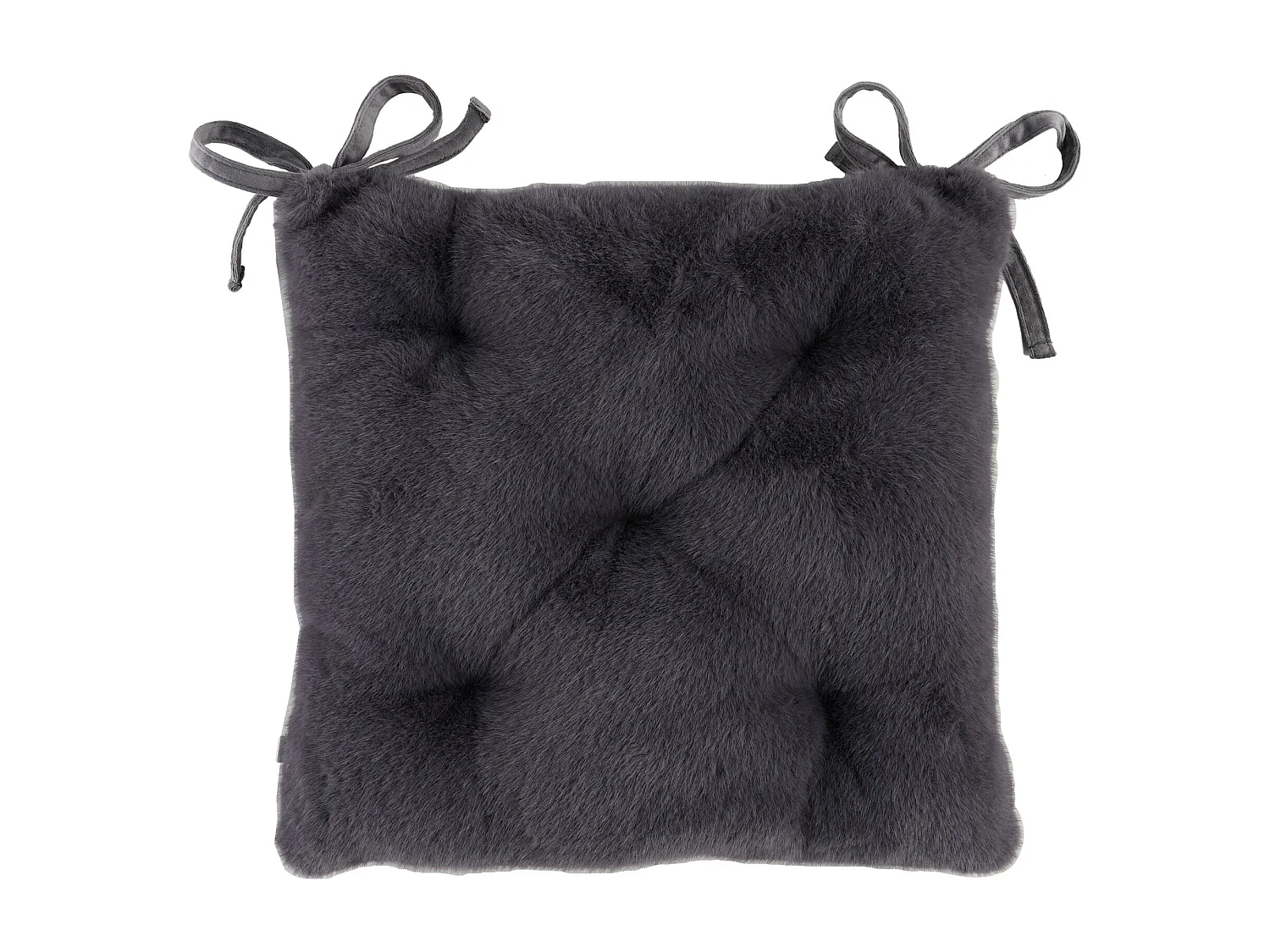 Stuhlpolster Molinio dunkelgrau 40 x 40