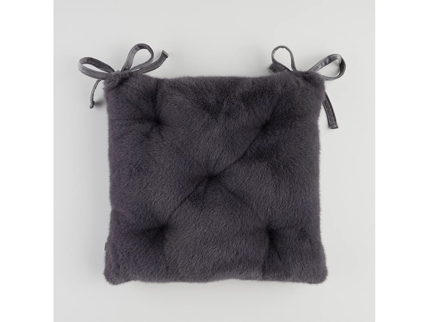 Stuhlpolster Molinio dunkelgrau 40 x 40