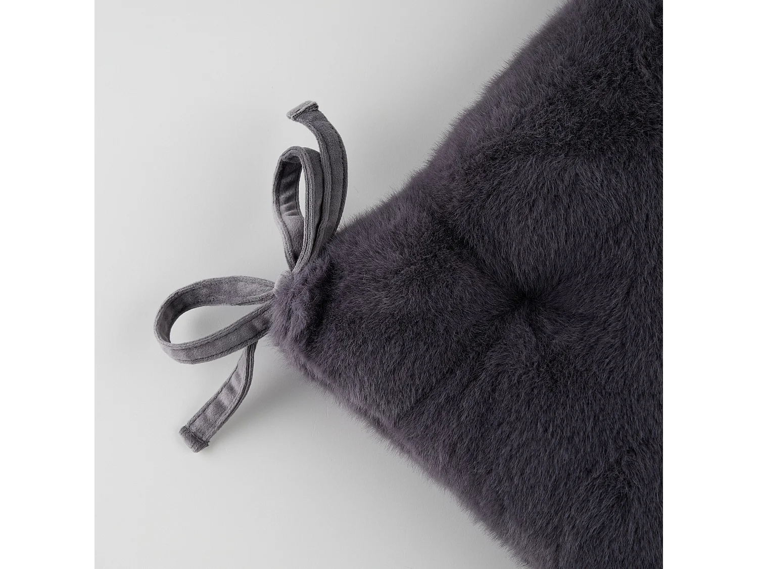 Stuhlpolster Molinio dunkelgrau 40 x 40