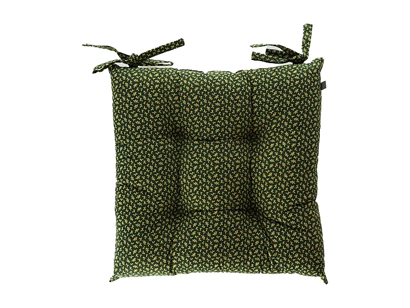 Stuhlpolster Ravinese Dunkelgrün 40x40