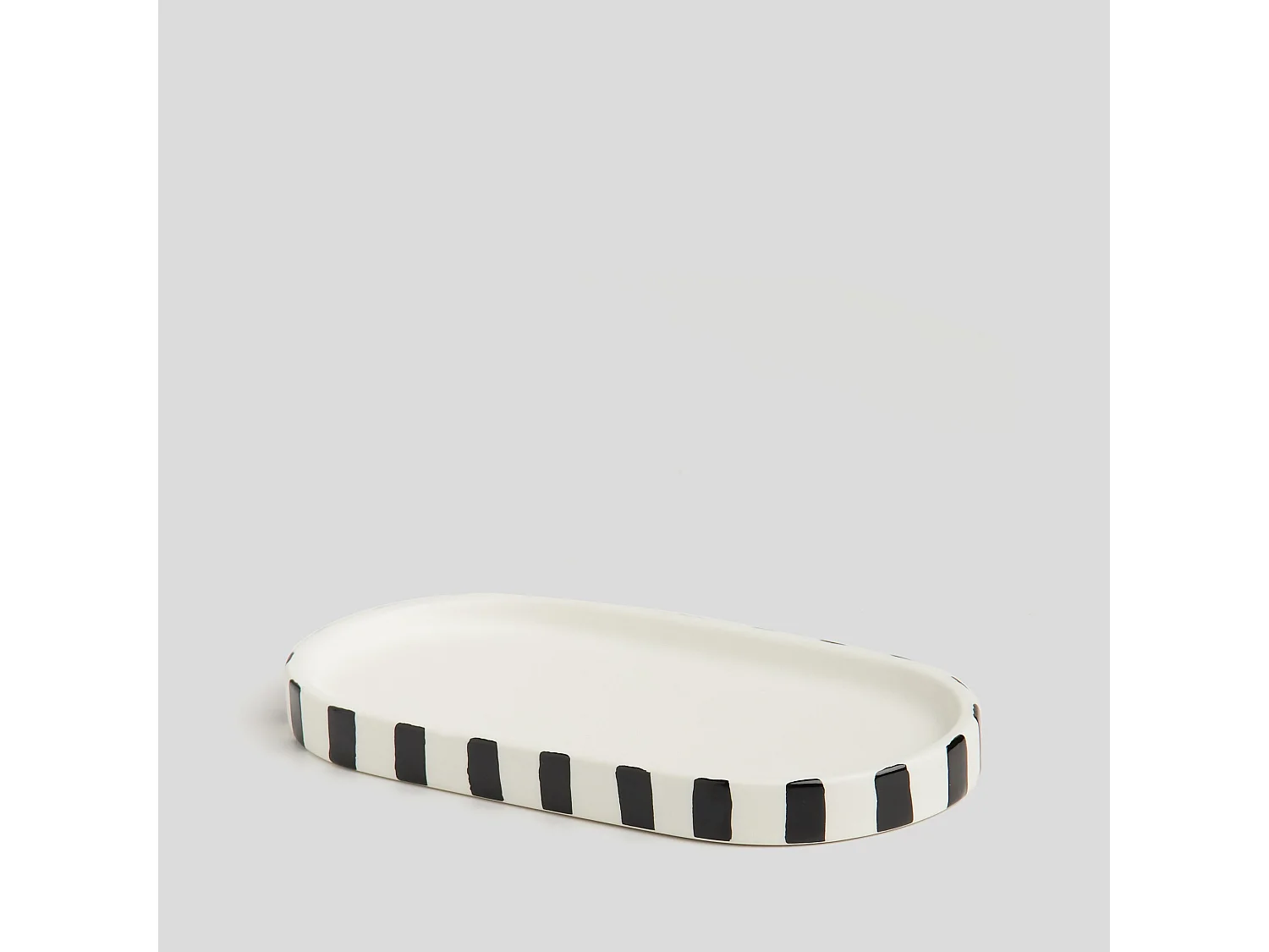 Plateau Stripeto Blanc Moyen 2x12x23