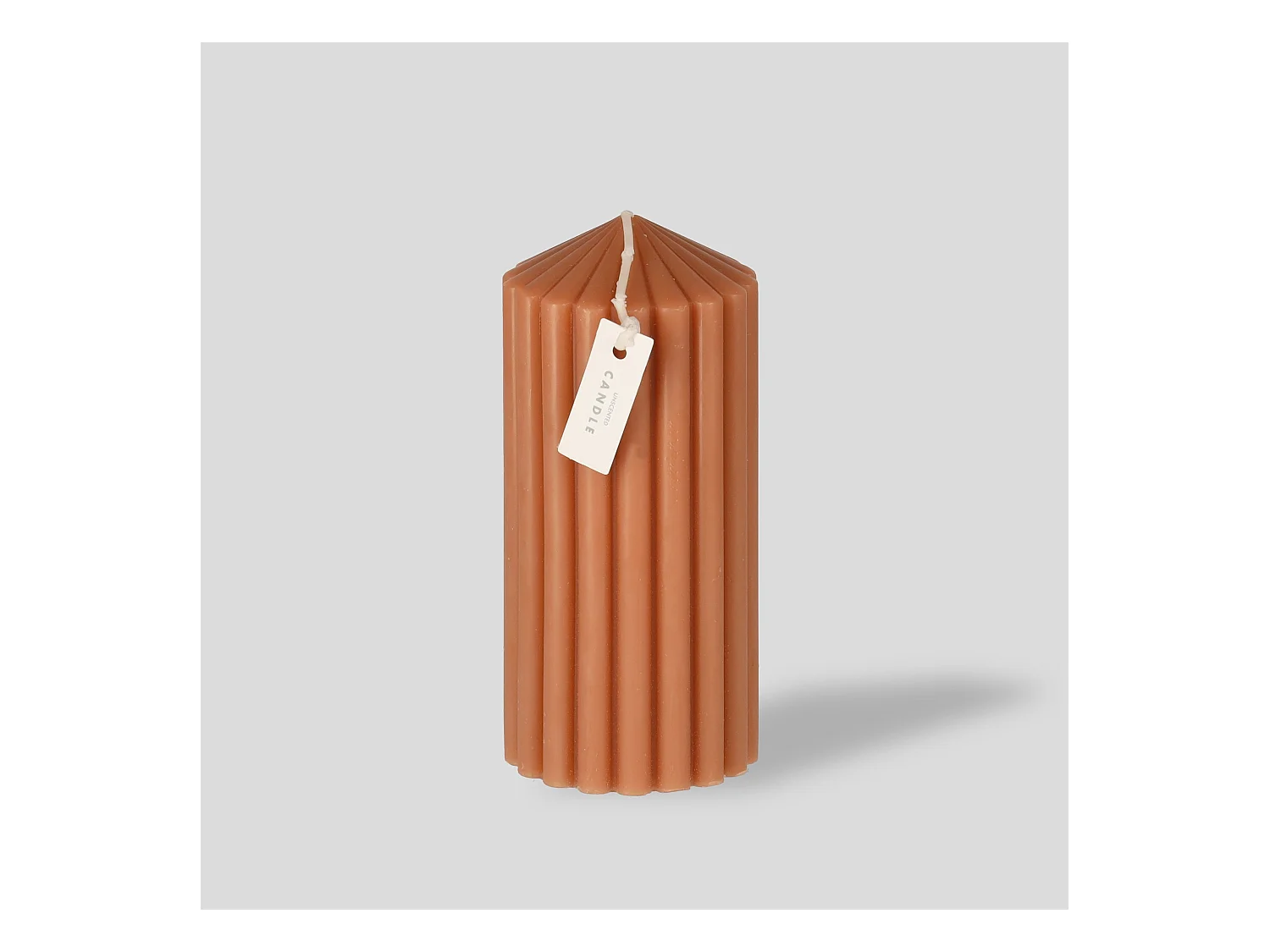 Kerze Lumo hellbraun 15 x 7