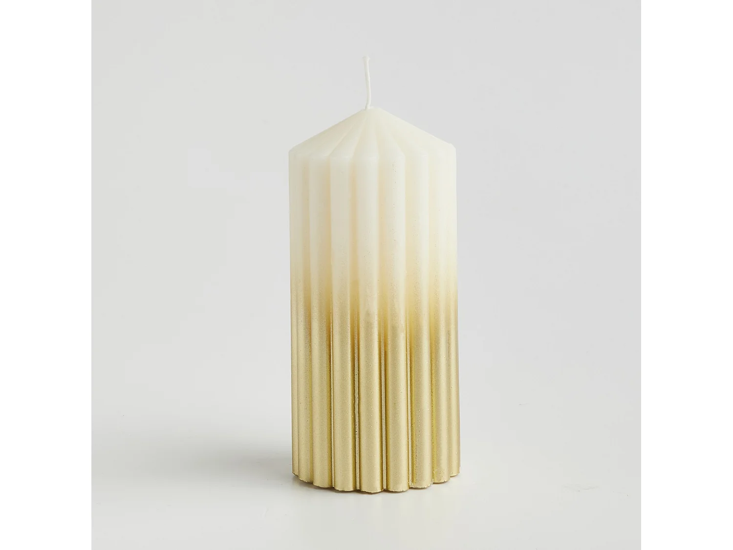Kerze Lumosi Helles Gold 15 x 7