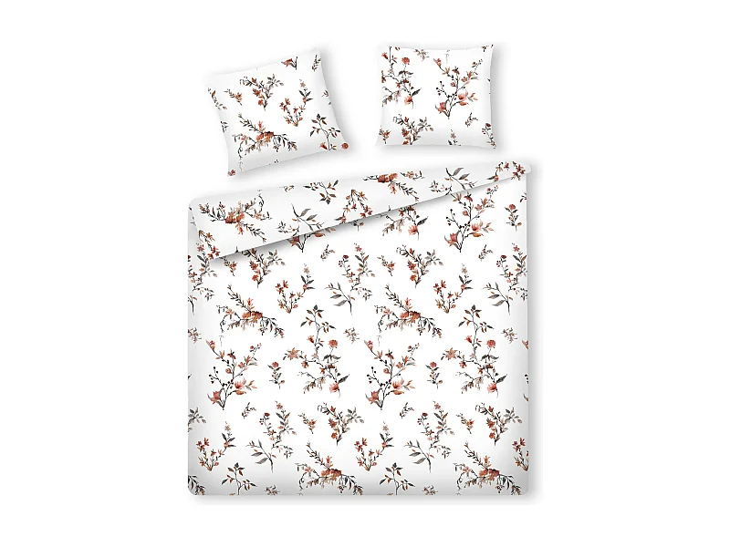 Baumwollbettwäsche Fiorenza Blassrosa 200x220