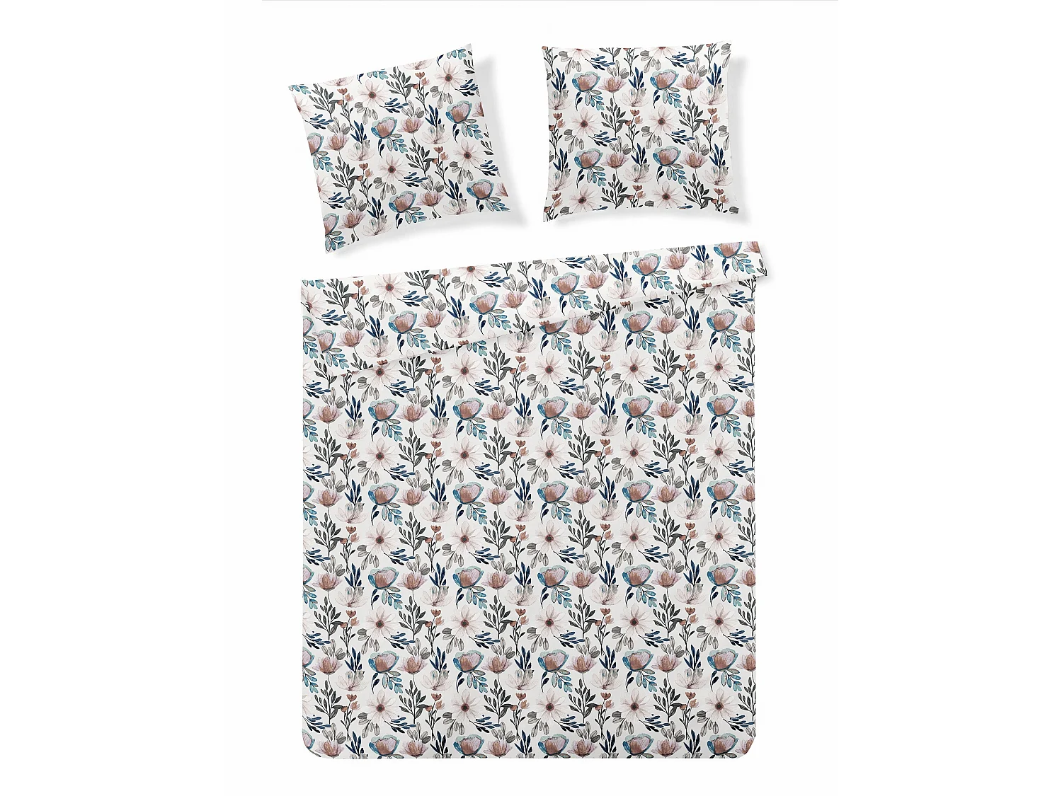 Mikrofaser-Bettwäsche Monana helles Ecru 200 x 220