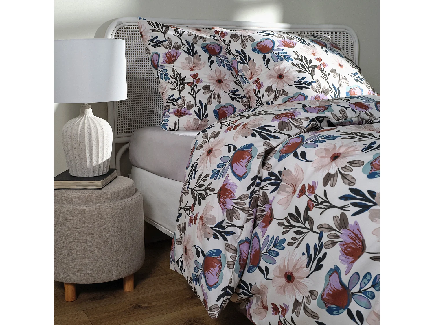 Mikrofaser-Bettwäsche Monana helles Ecru 200 x 220