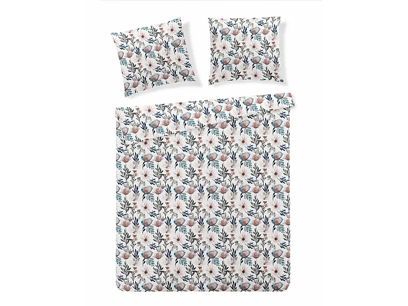 Mikrofaser-Bettwäsche Monana helles Ecru 200 x 220