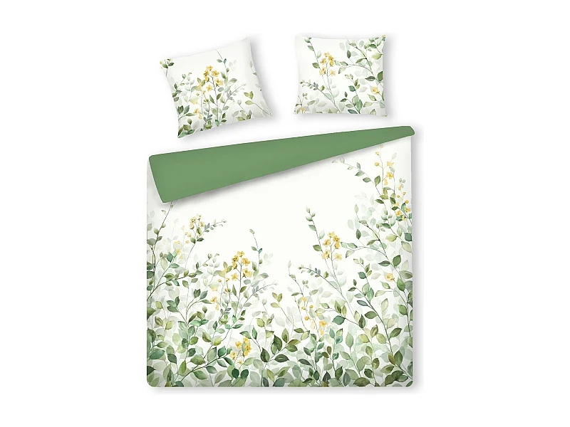 Satin-Baumwoll-Bettwäsche Narcisa mittelweiß 200x220