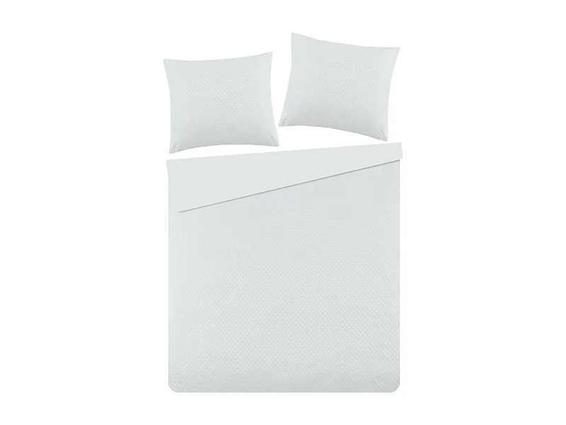 Jacquard-Bettwäsche Cinia Mittel Ecru 160x200