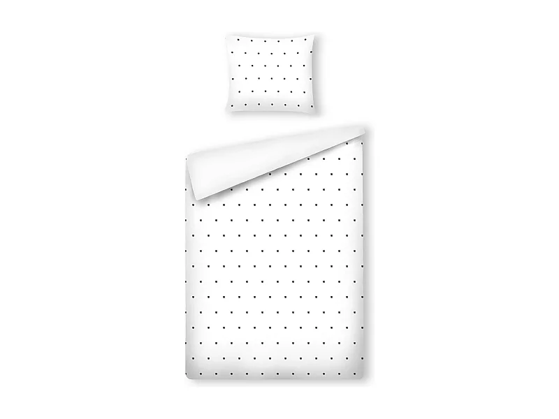 Stickerei-Bettwäsche Blumora mittelweiß 140x200