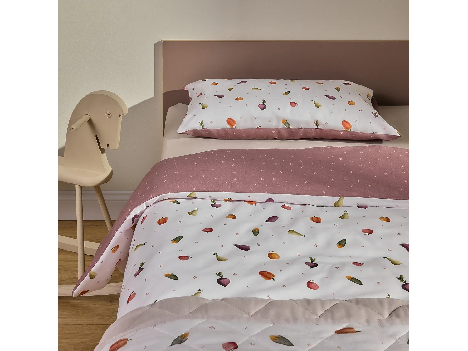 Baumwollbettwäsche Harvie mittel mehrfarbig 100x135