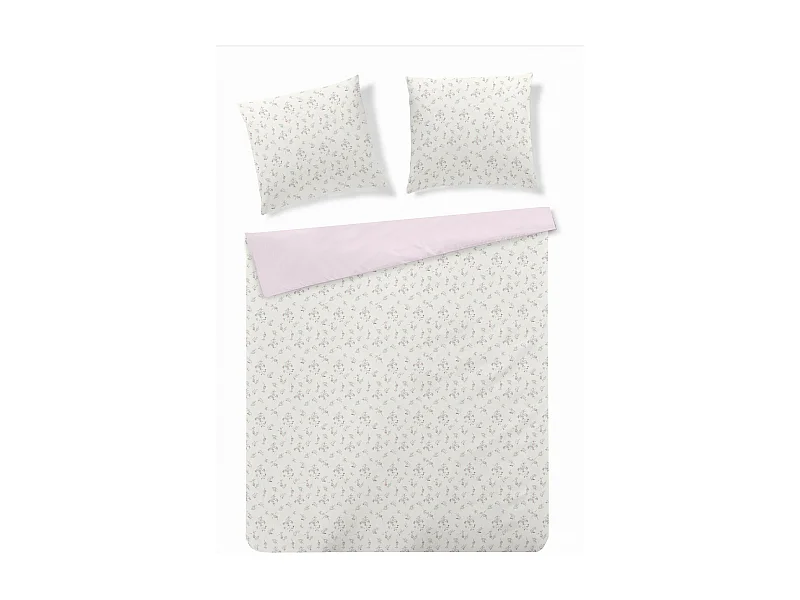 Mikrofaser-Bettwäsche Daliett mittelweiß 160 x 200