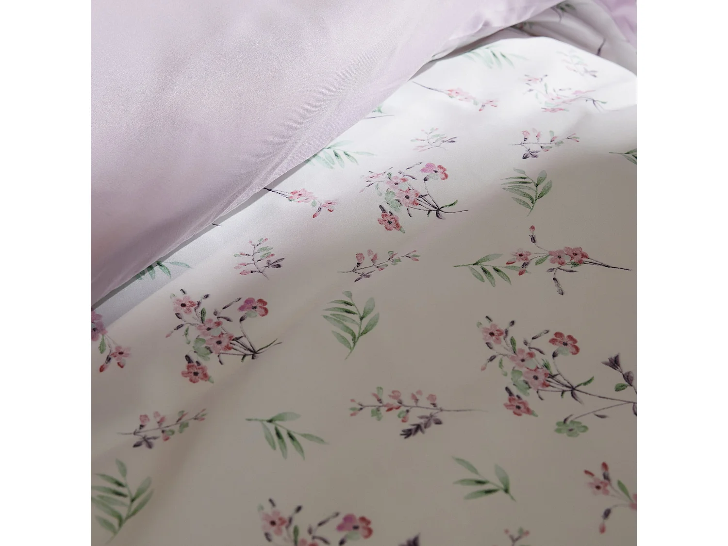 Mikrofaser-Bettwäsche Daliett mittelweiß 160 x 200