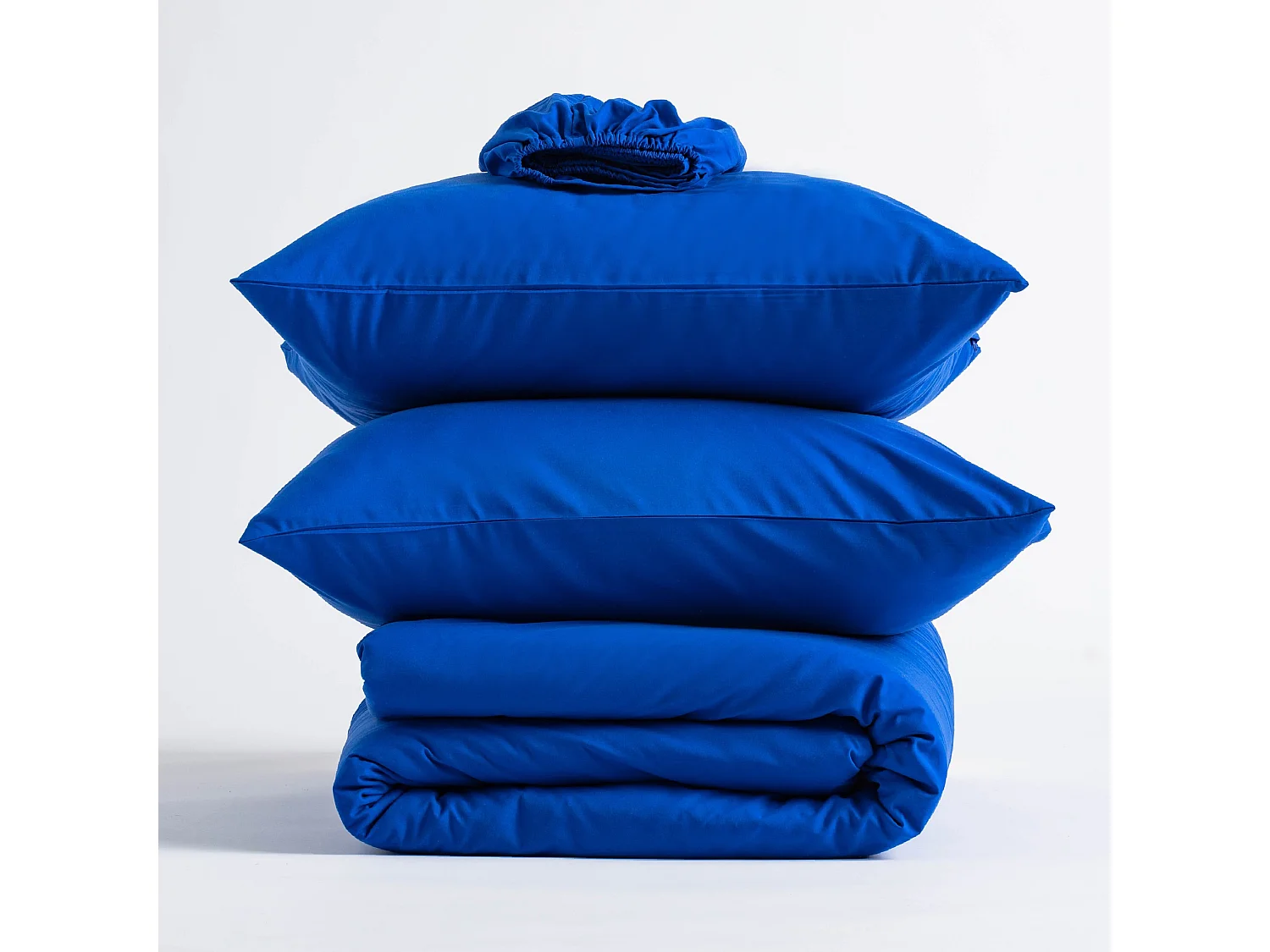 Mikrofaser-Bettwäsche Micros Dunkelblau 200 x 220