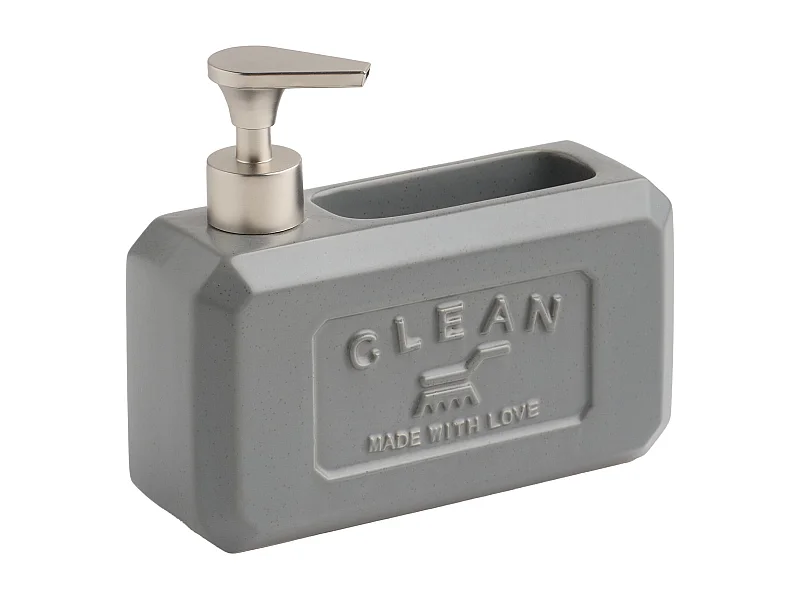 Küchenspender Mit Platz Für Schwamm Rokis mittelgrau 16 x 7 x 19