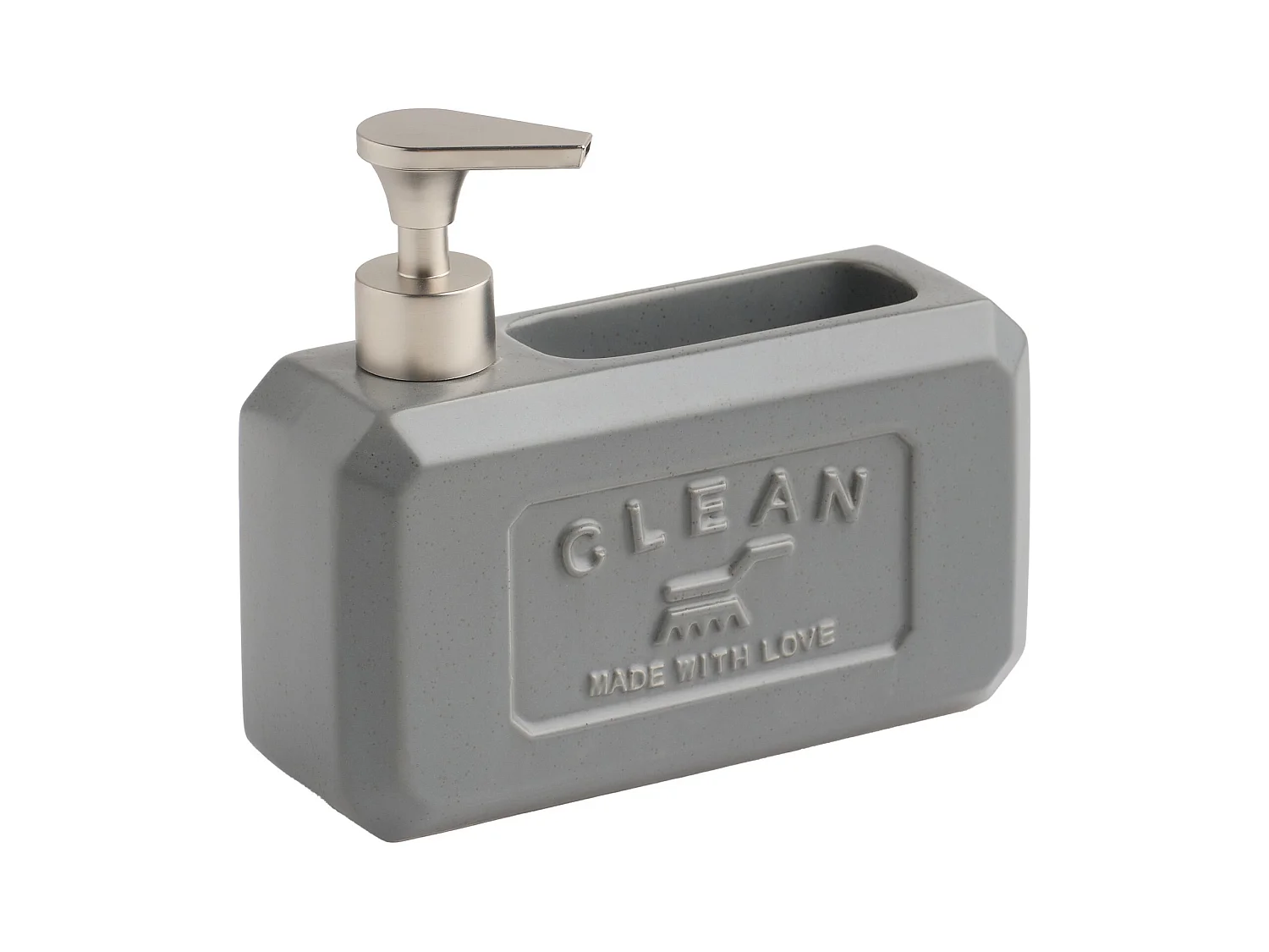 Distributeur Avec Support Pour Éponge Rokis gris moyen 16 x 7 x 19
