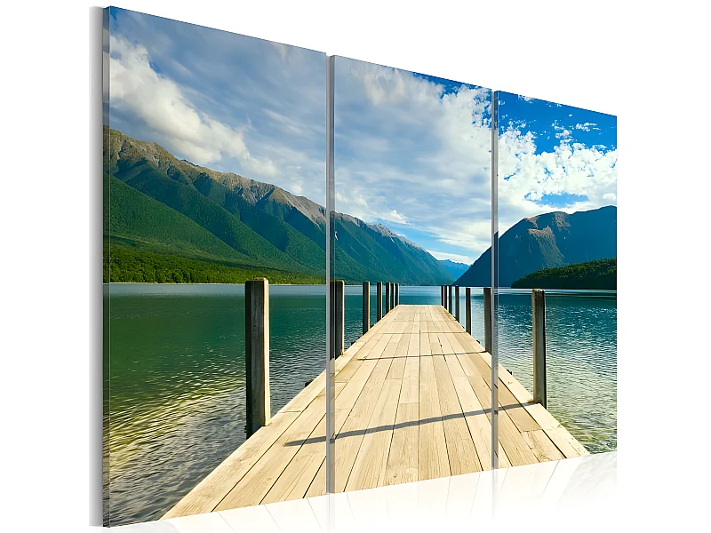 Tableau Jetée sur le lac 60x40 cm