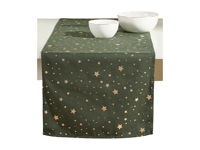Tischläufer Noliso Dunkelgrün 40x180 cm
