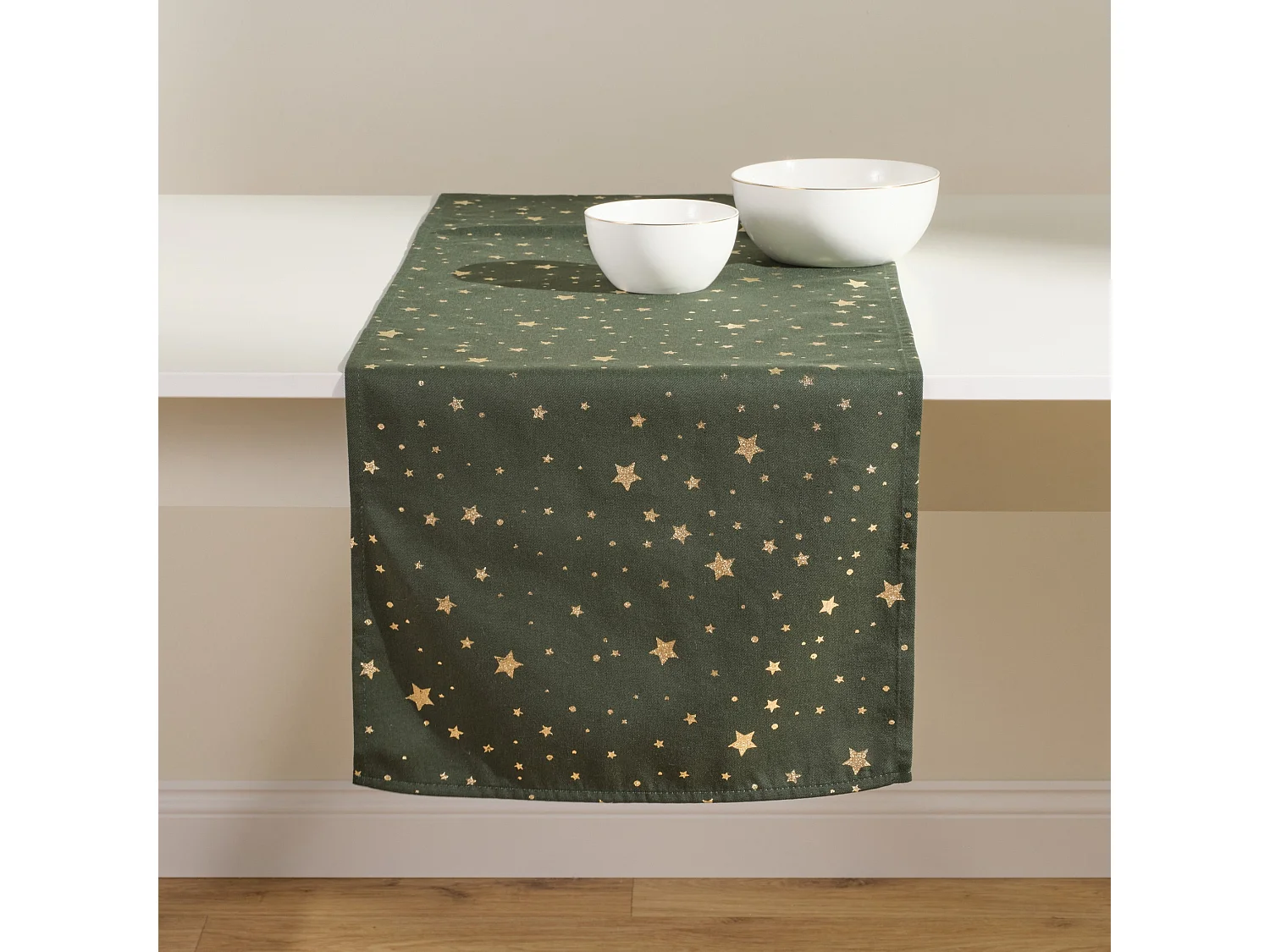 Tischläufer Noliso Dunkelgrün 40x180 cm