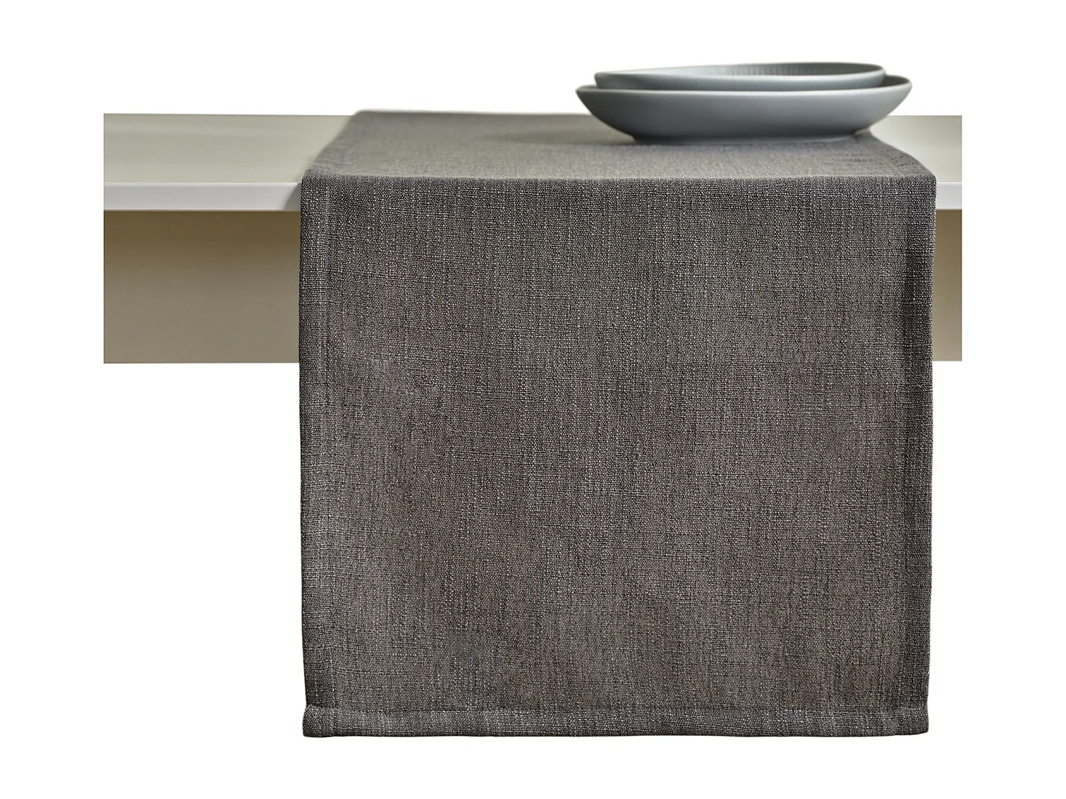 Tischläufer Clifden mittelgrau 40x180