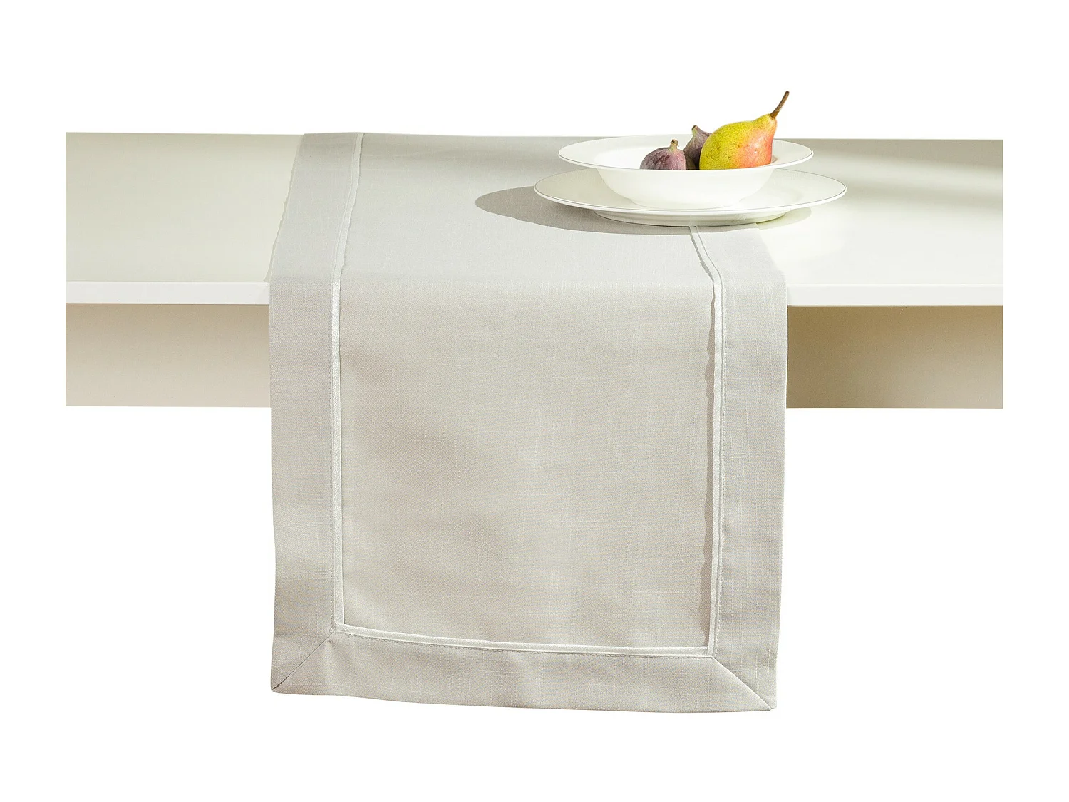 Tischläufer Tideno mittelgrau 40 x 180
