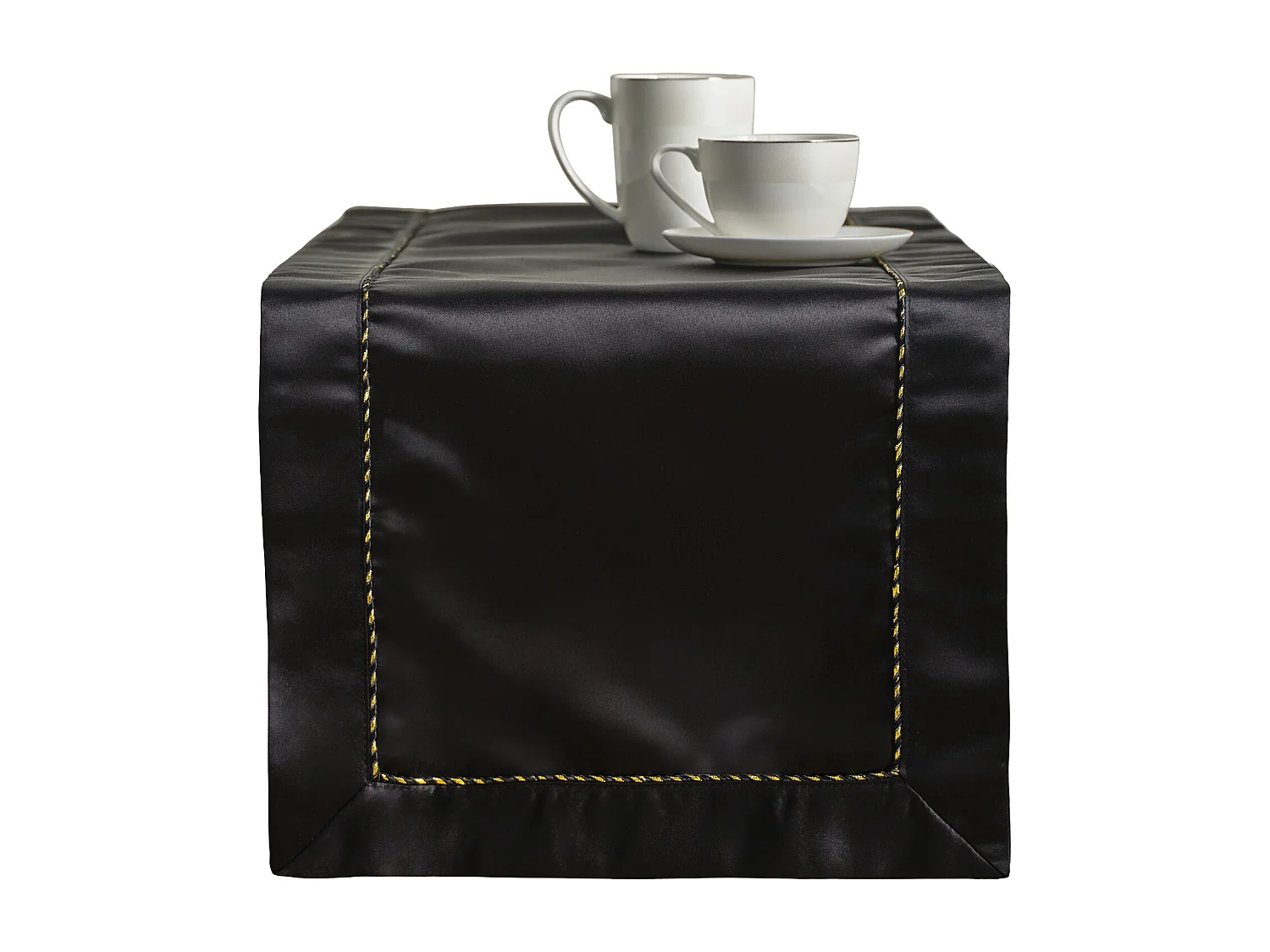 Tischläufer Kris Mittelschwarz 40x180 cm