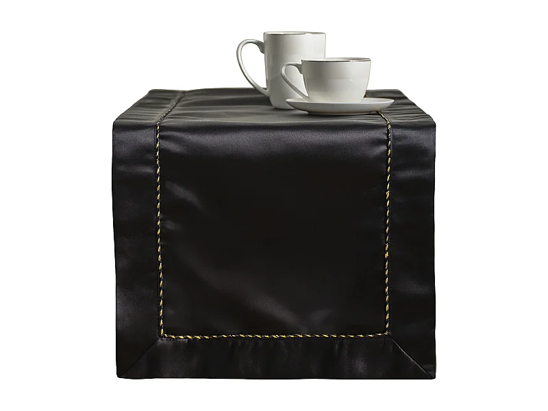 Tischläufer Kris Mittelschwarz 40x180 cm