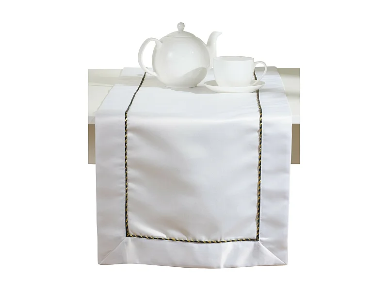 Tischläufer Kris mittelweiß 40 x 180
