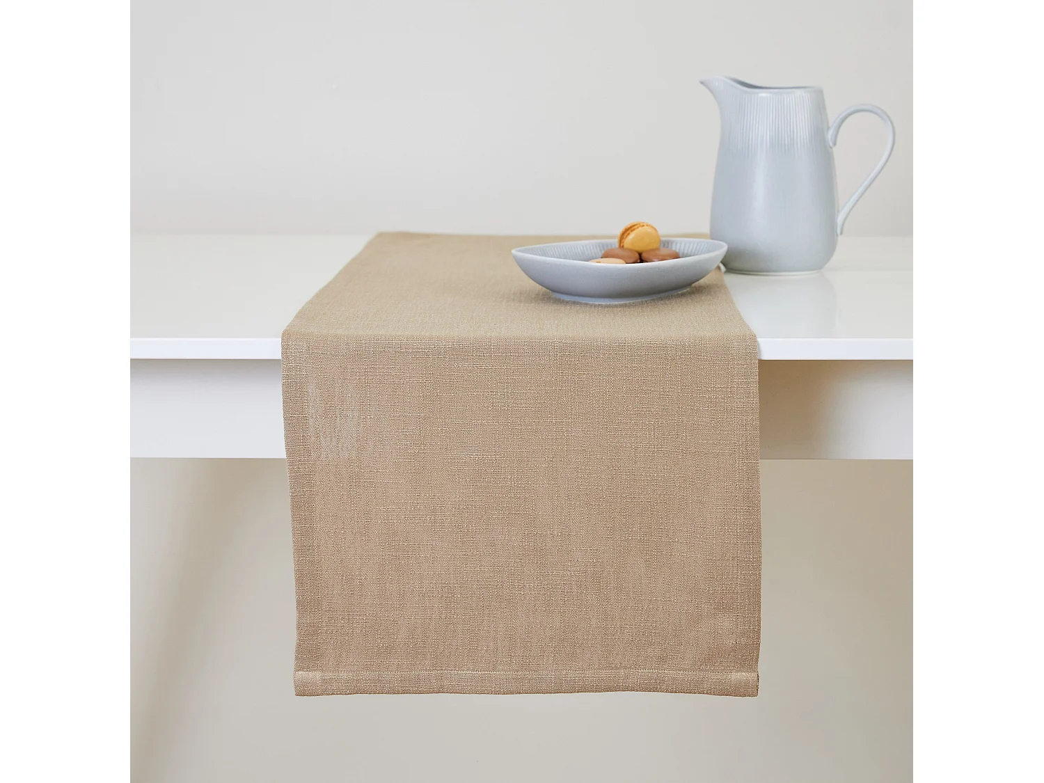 Tischläufer Clifden mittleres Beige 40x180 cm