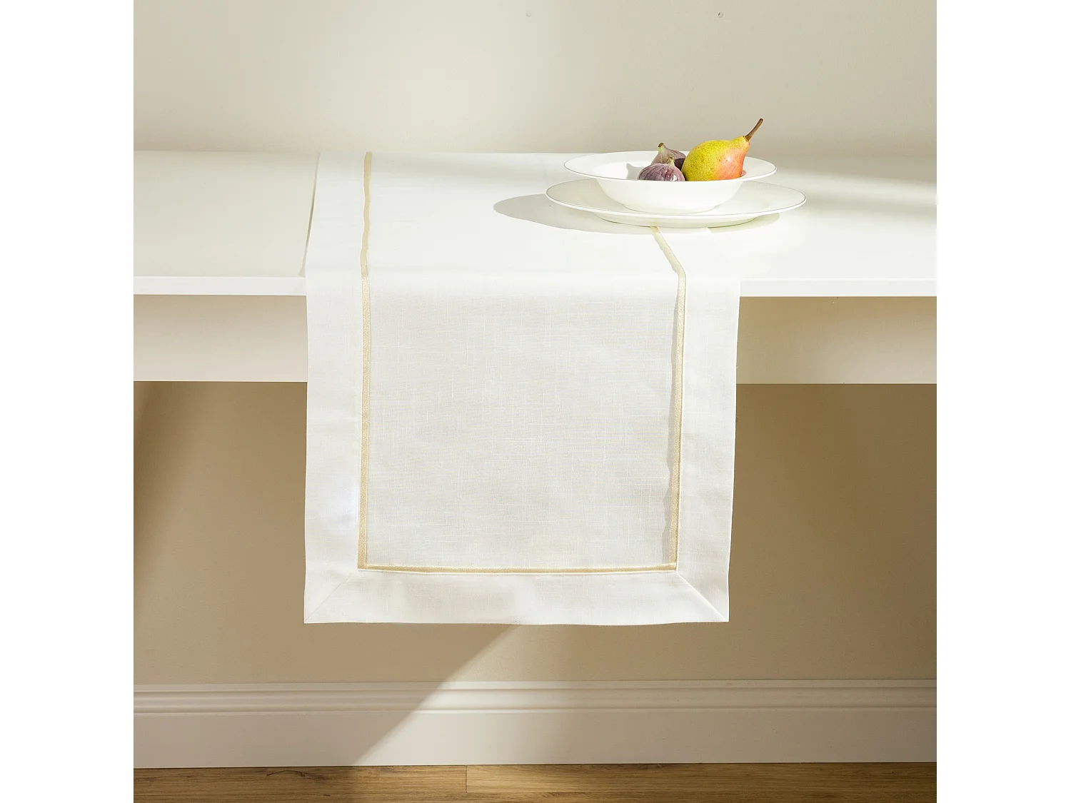 Tischläufer Tideno mittleres Gold 40x180