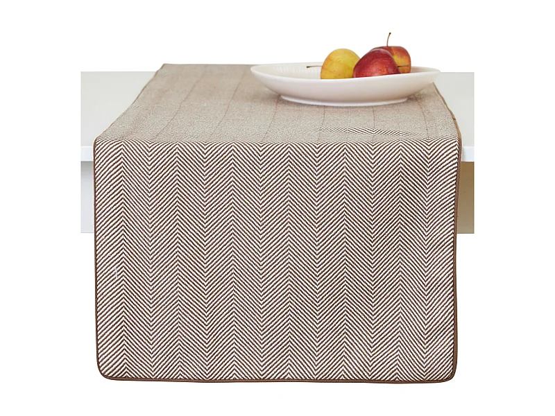 Tischläufer Catron mittelbraun 40x180