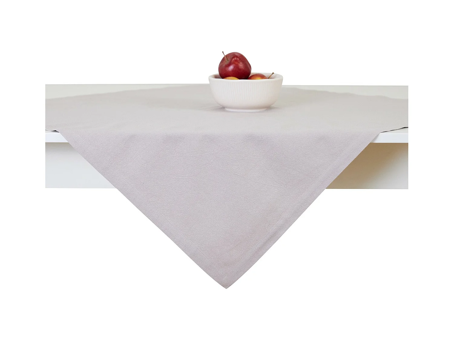 Baumwolltischdecke Campos hellbeige 80x80