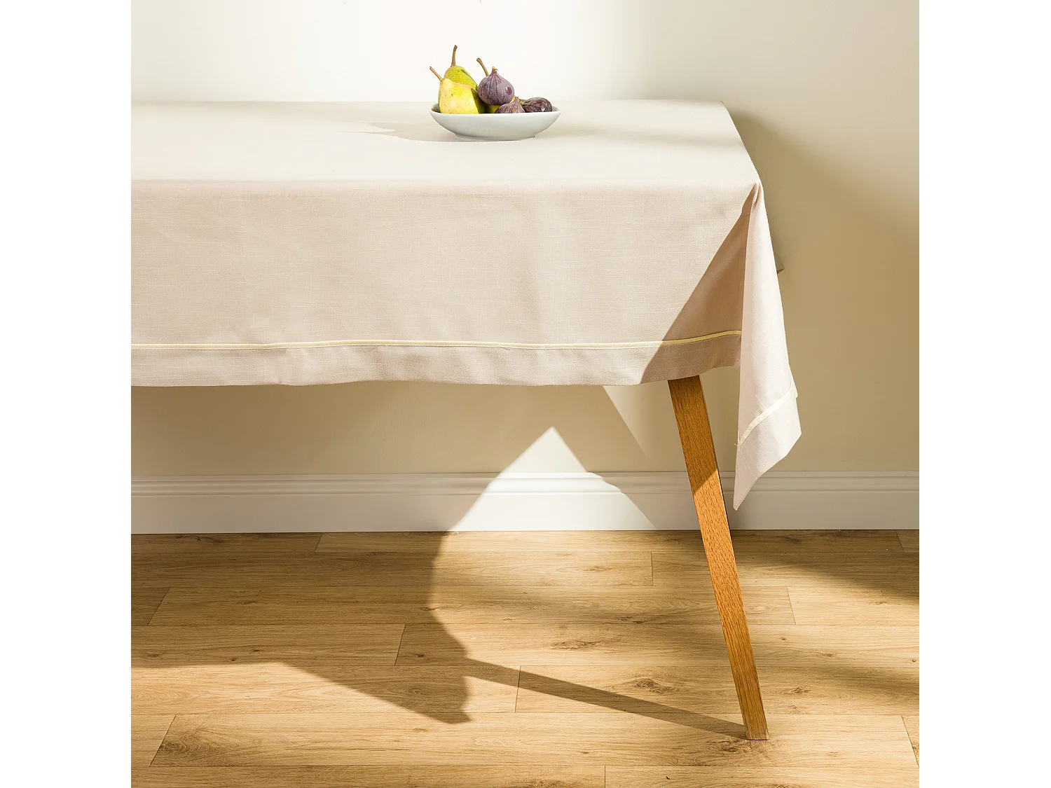 Tischtuch Tideno mittleres Beige 130 x 180